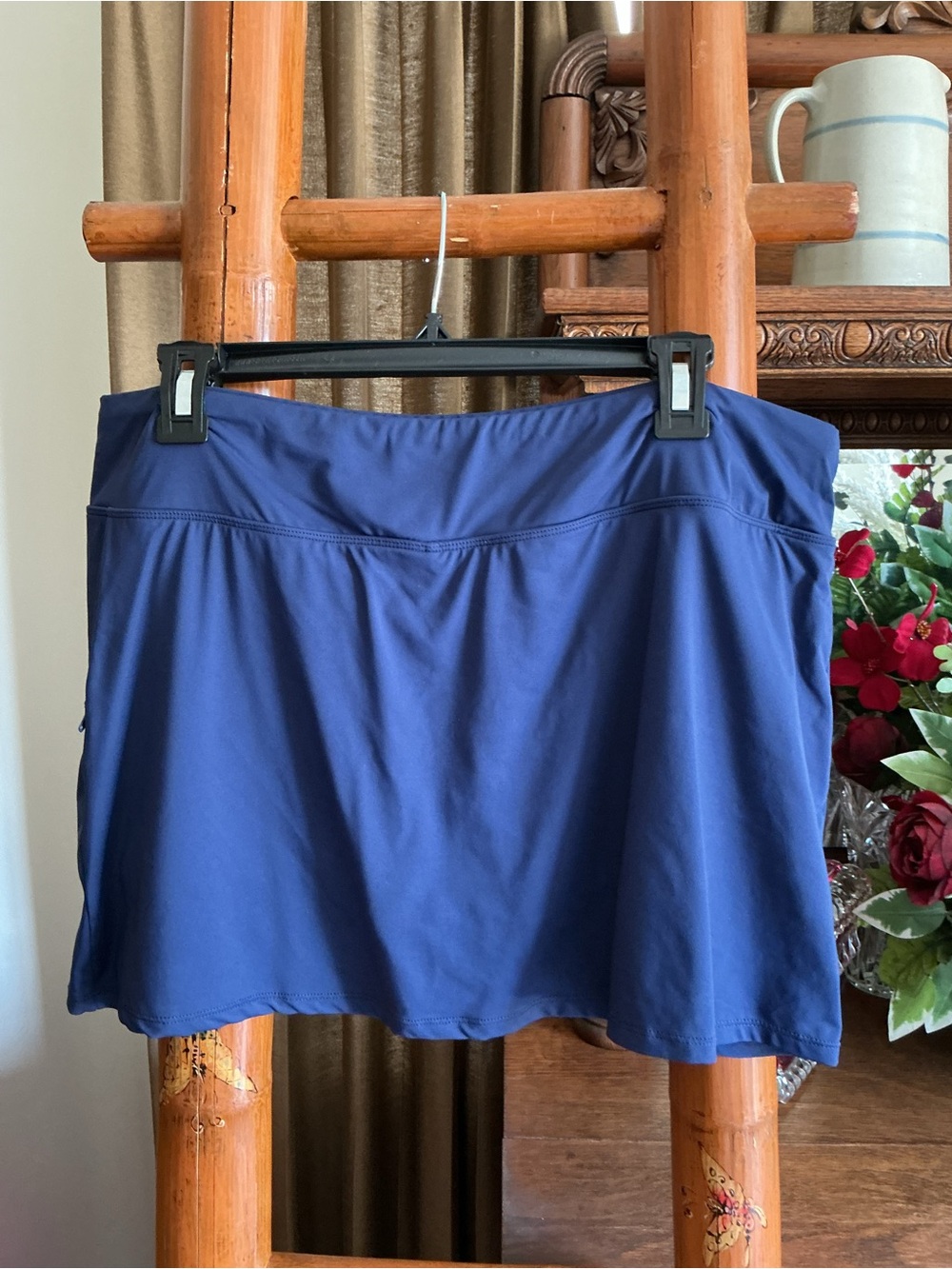 Beach House Navy Blue Active Swim Skirt